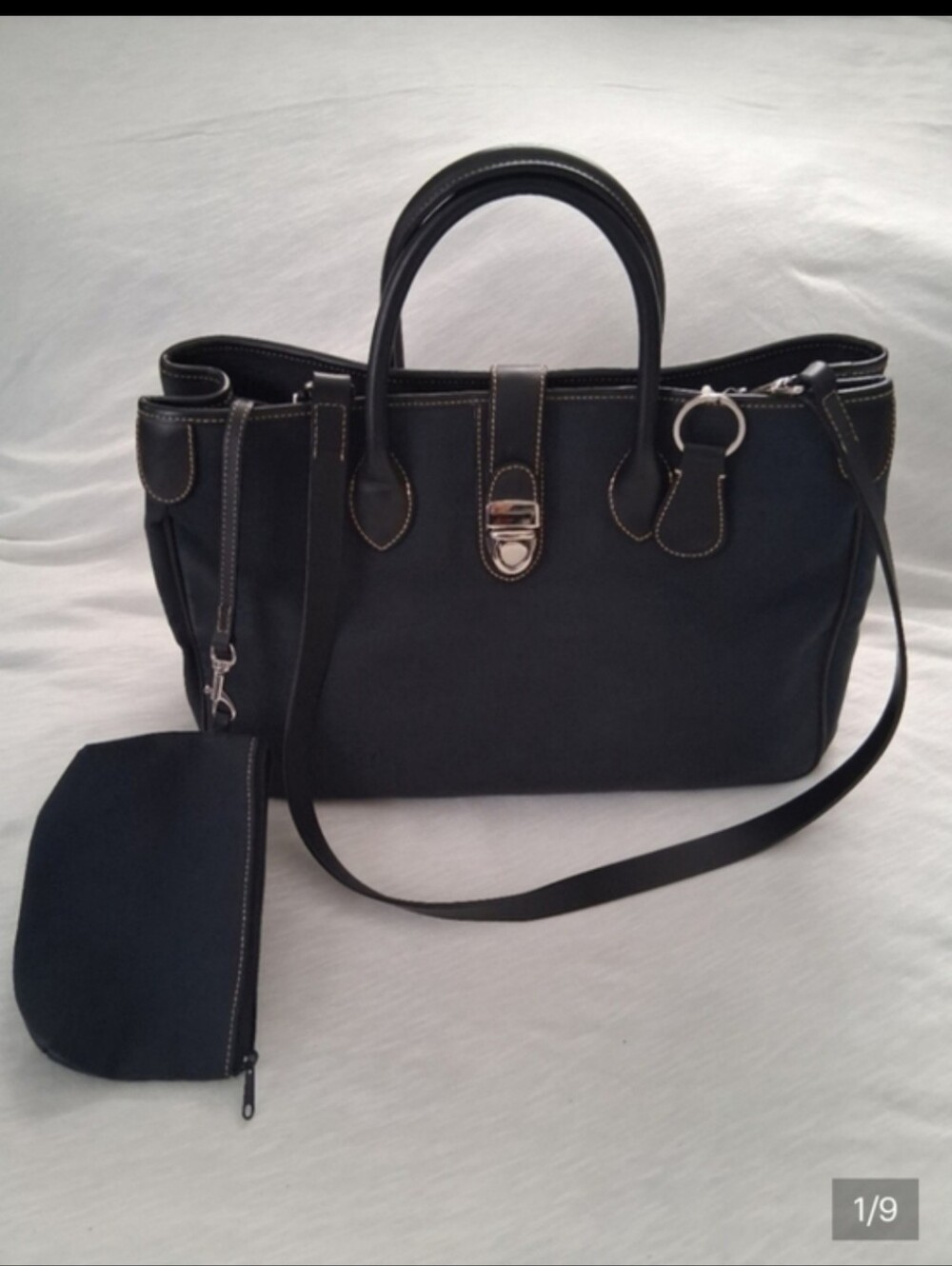 Dooney & Bourke  Black Crossbody Satchel VINTAGE